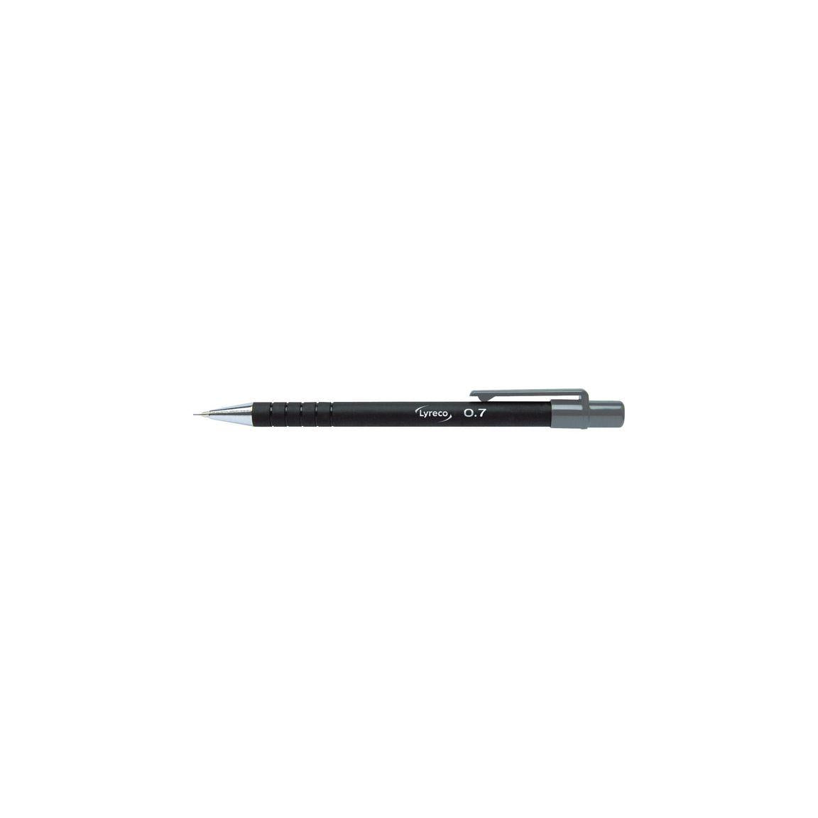 LYRECO grip pencil 0.7mm black