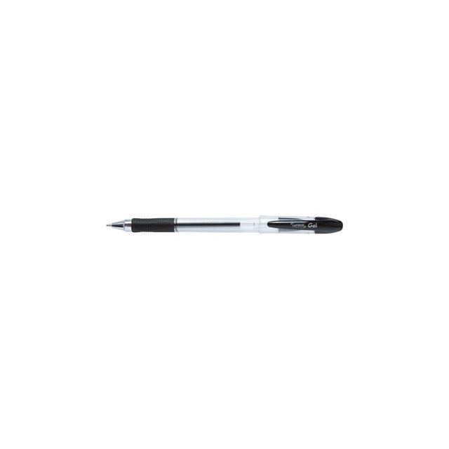 Gel pen LYRECO PREMIUM grip 0,7mm black