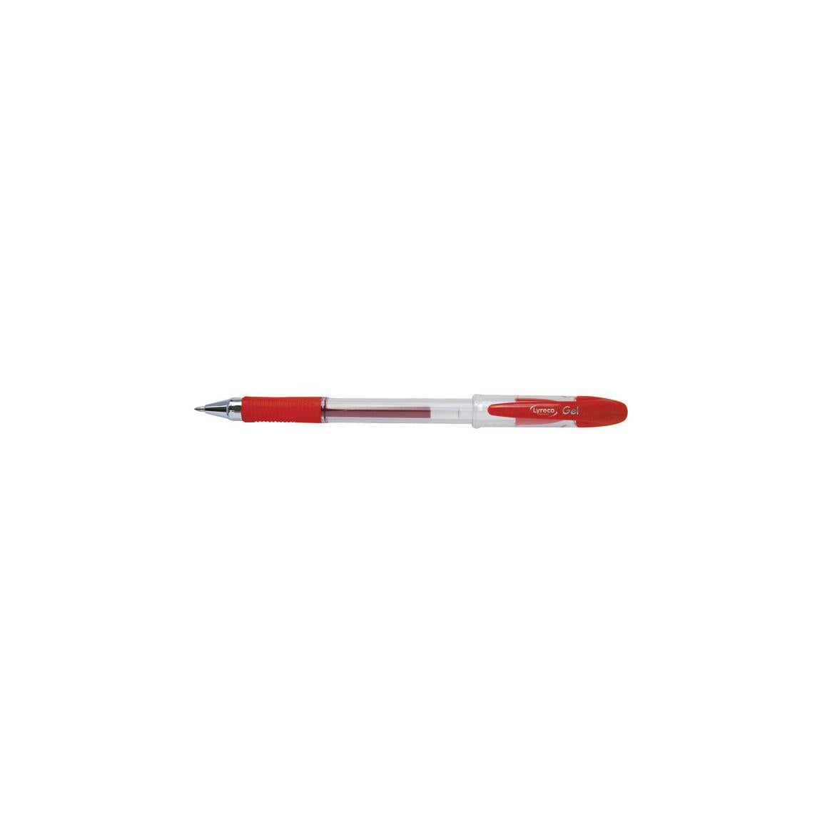 Gel pen LYRECO PREMIUM grip 0,7mm red