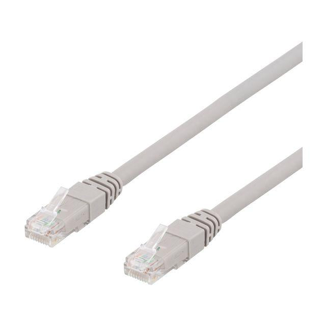 Cable DELTACO Network UTP Cat6a 10m grey