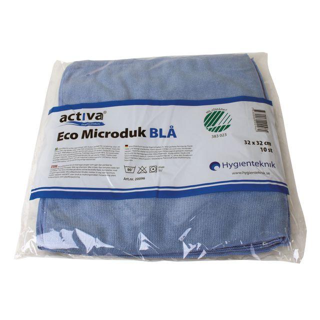 Microfibre cloth ACTIVA ECO 32x32cm blue