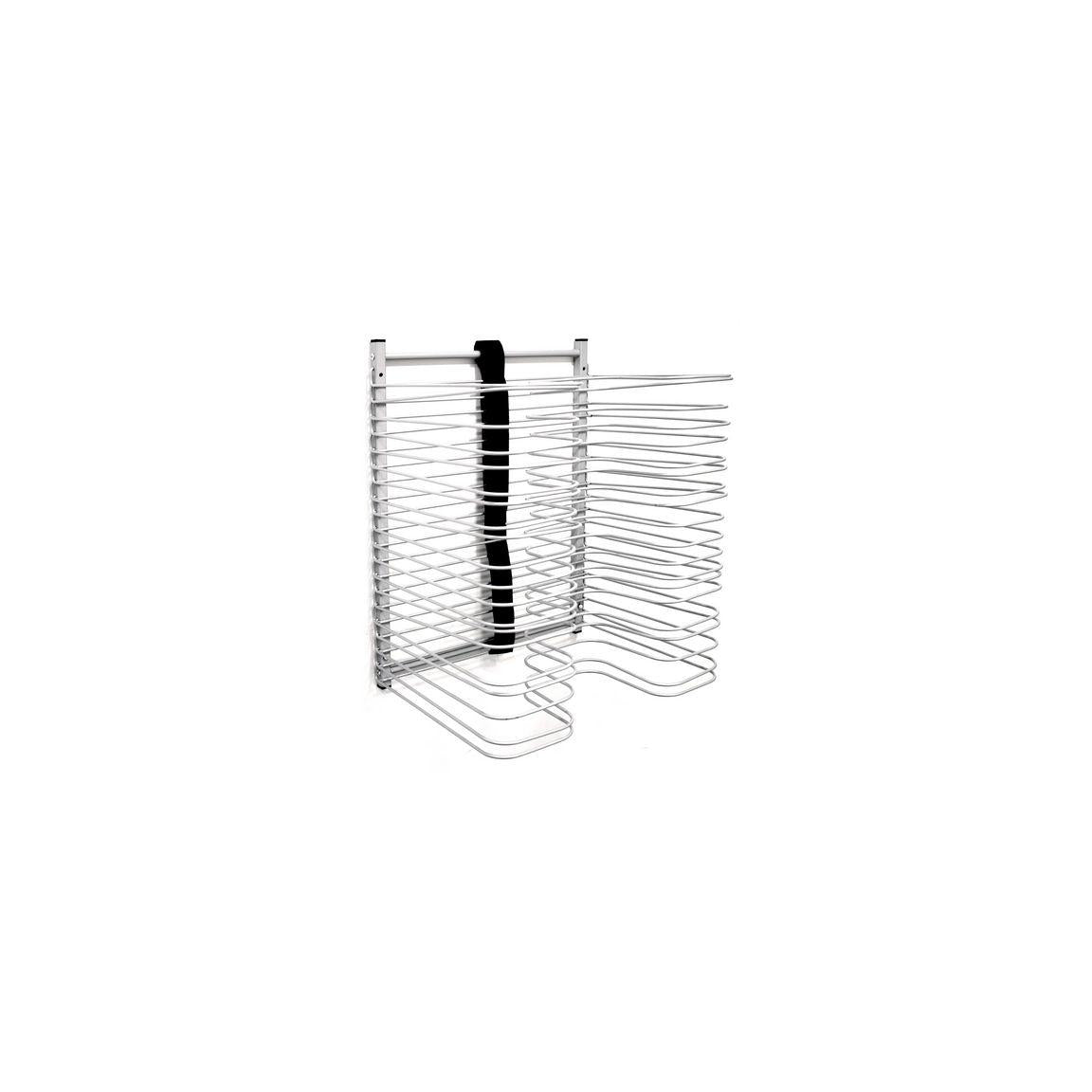 Metal wall-mounted drying rack