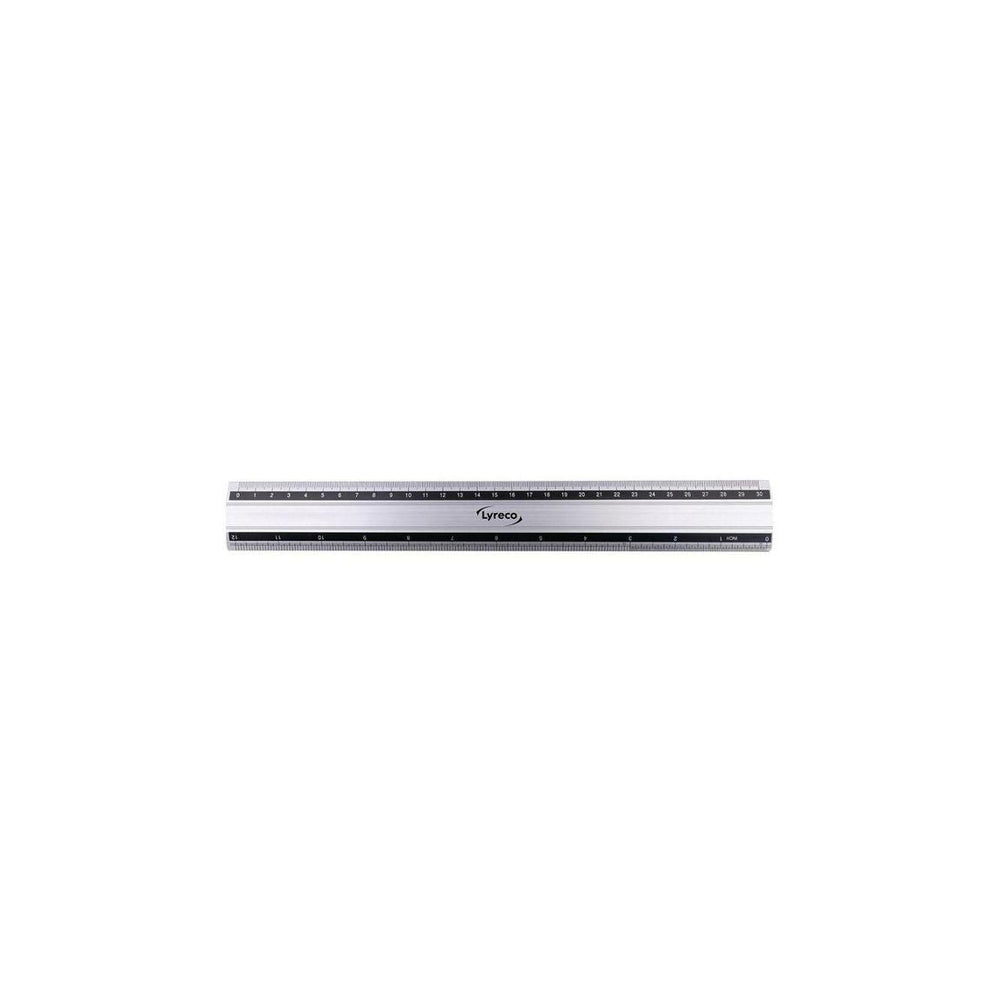 LYRECO aluminium ruler 30cm