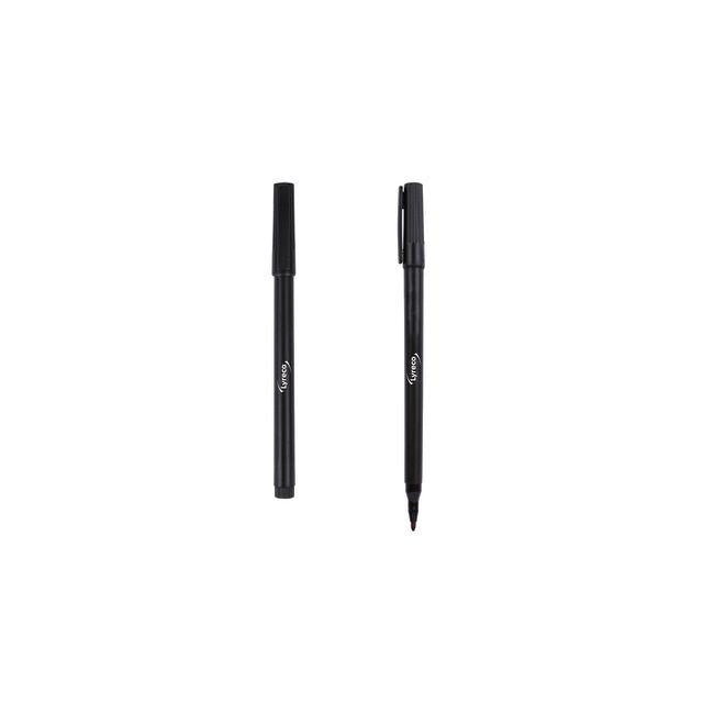 Labelling pen LYRECO round 1-2mm black