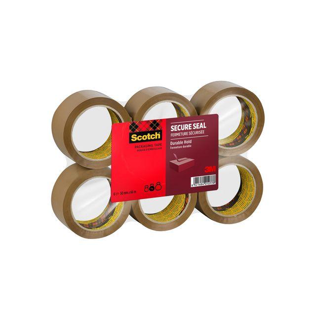 Packing tape SCOTCH Heavy 50mmx66m brown 6/pack