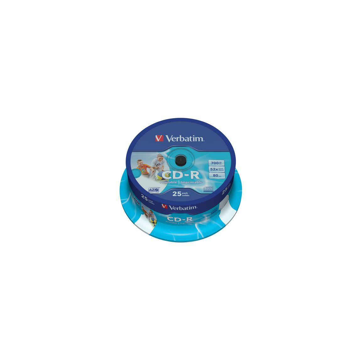 CD-R VERBATIM Print Spindle 25/fp
