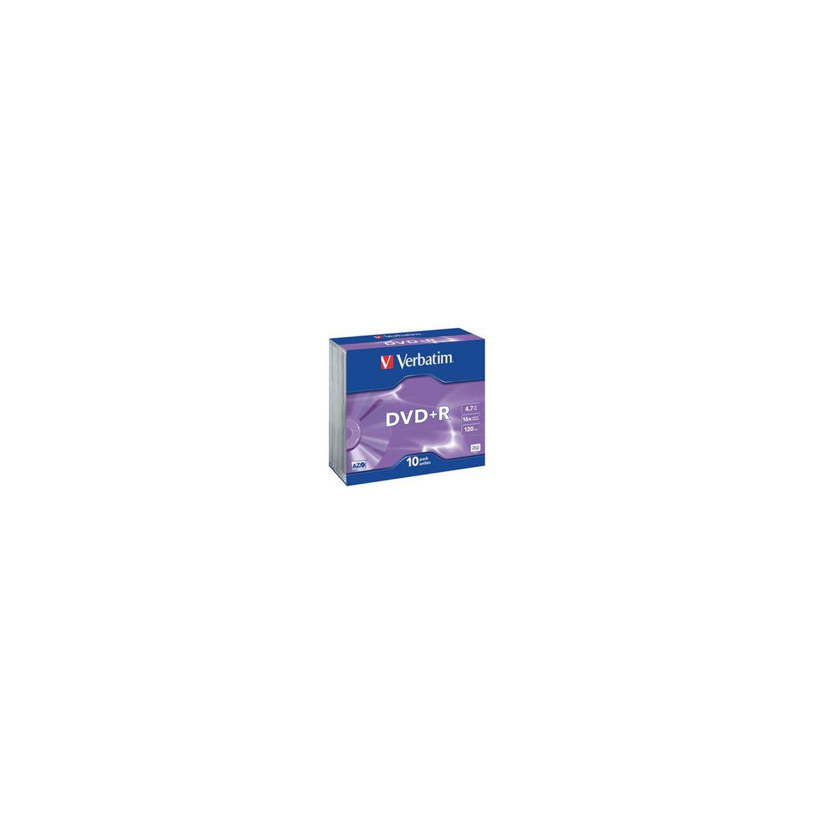 DVD+R VERBATIM 4.7GB Print Jewel 10/fp