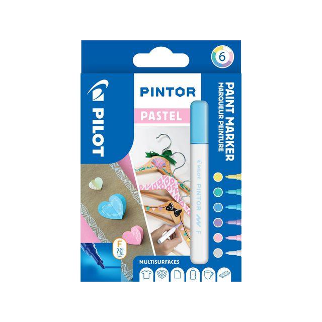 Labelling pen PILOT Pintor F Past Mix 6/pc