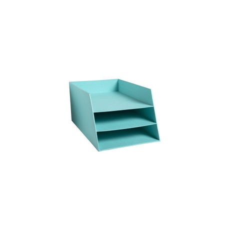 Letter tray EXACOMPTA TEKSTO 3 compartments green