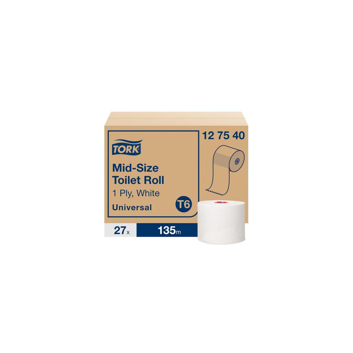 Toilet paper TORK Uni T6 1-ply 27/pack