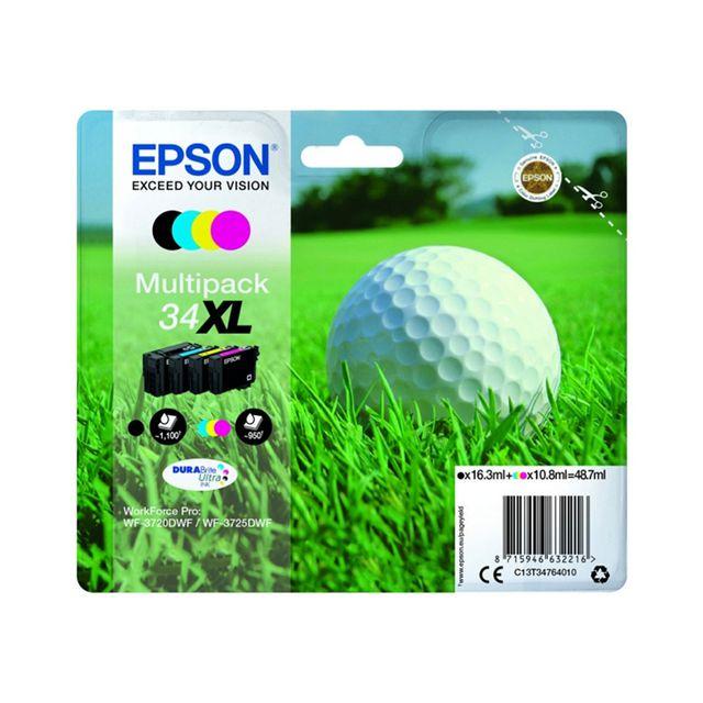 Ink cartridge EPSON T3476 bk/c/m/y XL 4/pack
