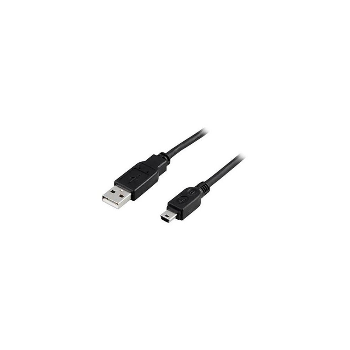 Cable DELTACO USB - Mini USB 2m black