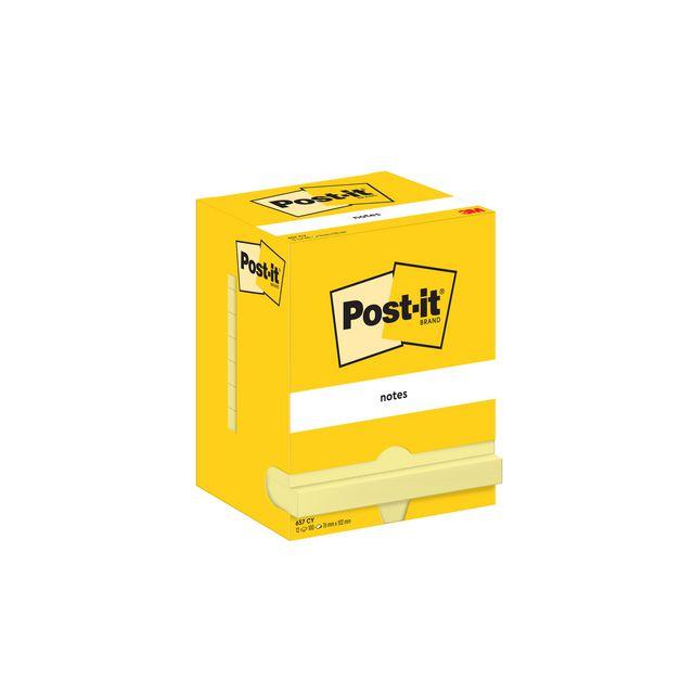 Notes POST-IT 76x102mm yellow