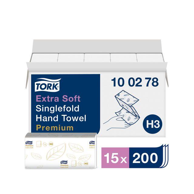 Towel TORK Pre H3 2-ply white 3000/pc
