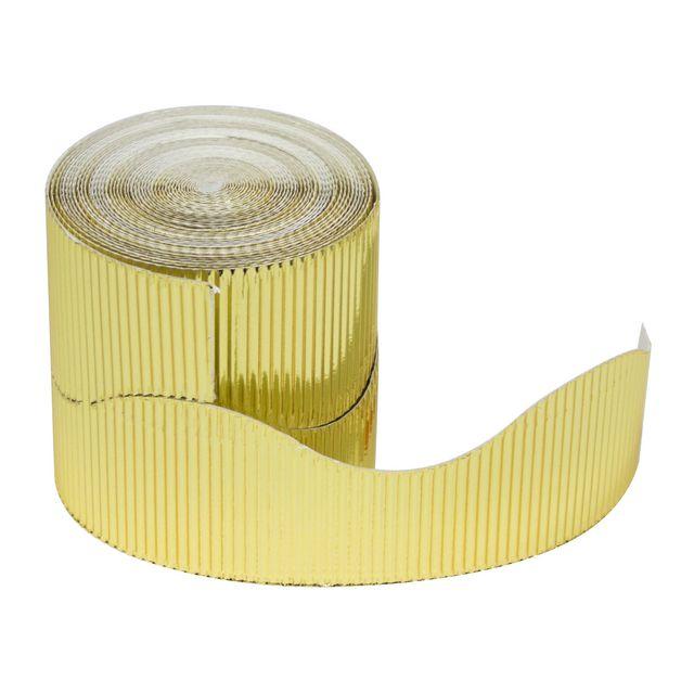 Corrugated roll crown 57mm x 15m Gold