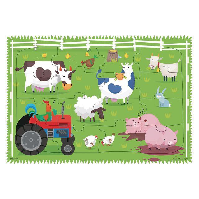 Ramp Puzzle Farm Animals 16 pieces