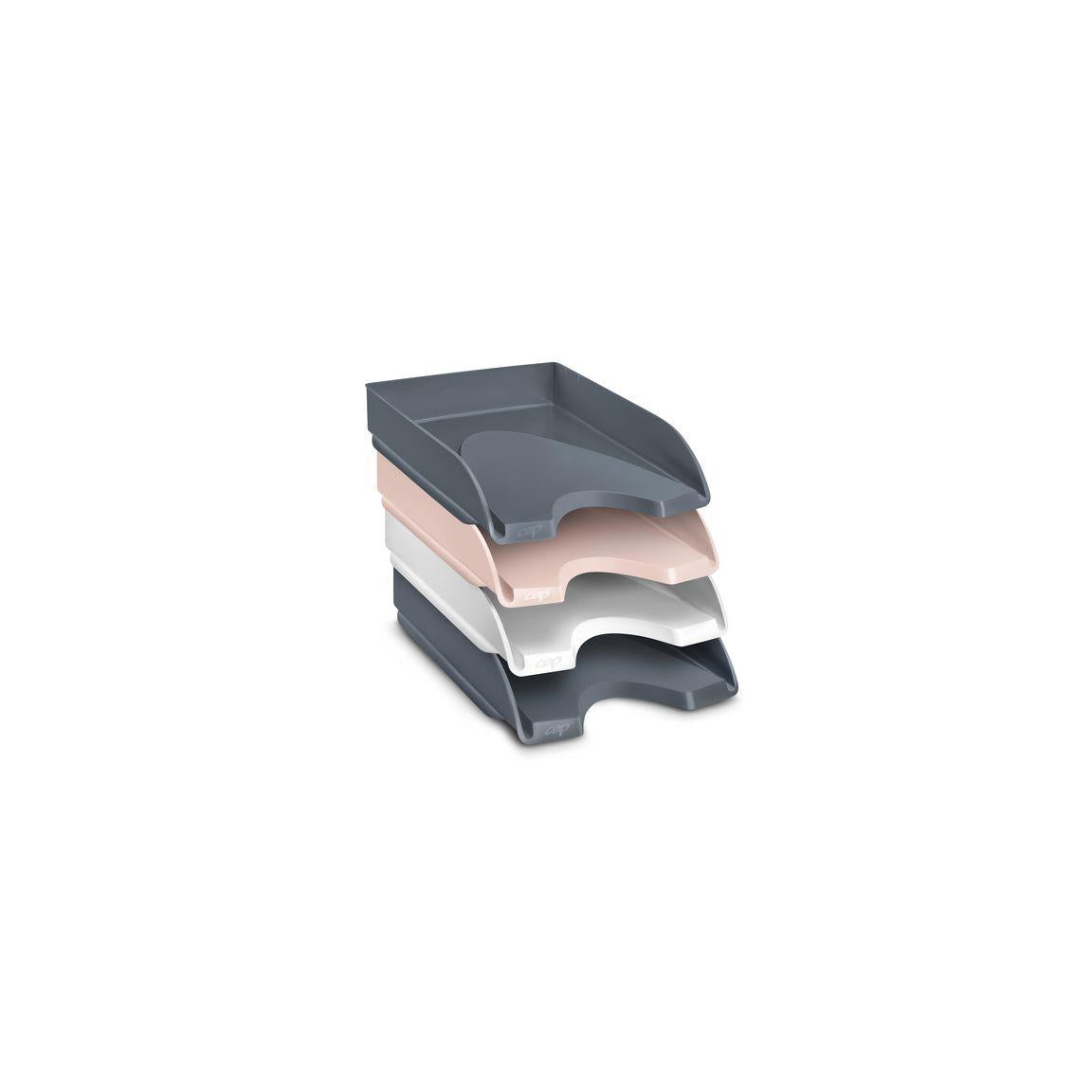 Letterbox CEP Mineral 4-bin grey-white-pink