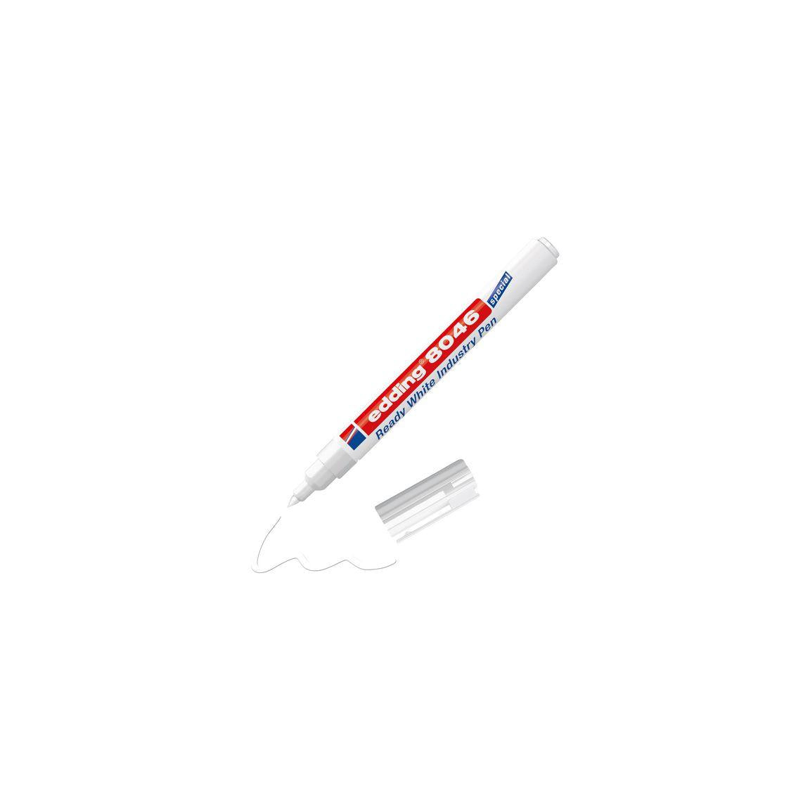 Labelling pen EDDING 8046 industrial 1-3mm white