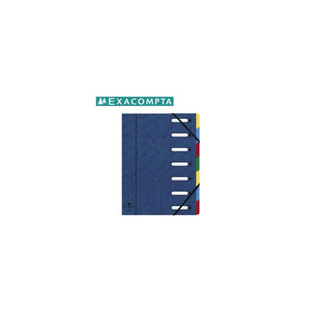 Sorting folder EXACOMPTA 7-tab blue