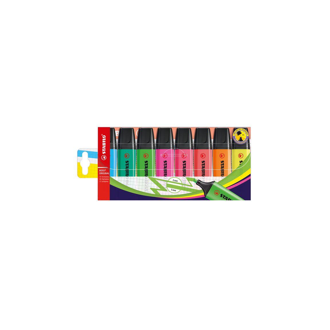 Highlighter STABILO BOSS 8/pack