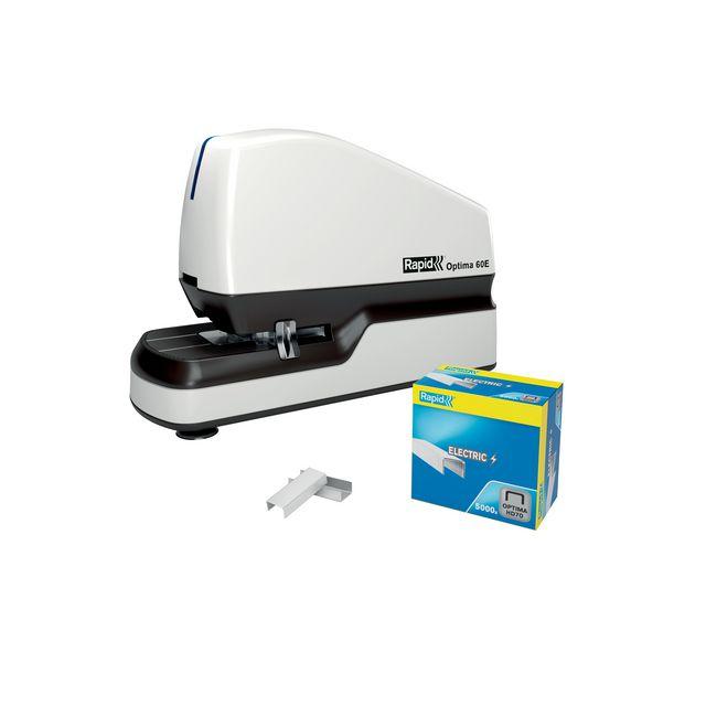 RAPID Optima 60E electric stapler white/black