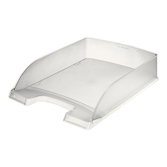 Letter tray LEITZ Plus Frosty clear