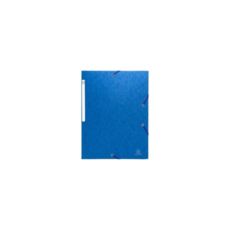 Rubber band folder EXACOMPTA 3cl A4 425g blue