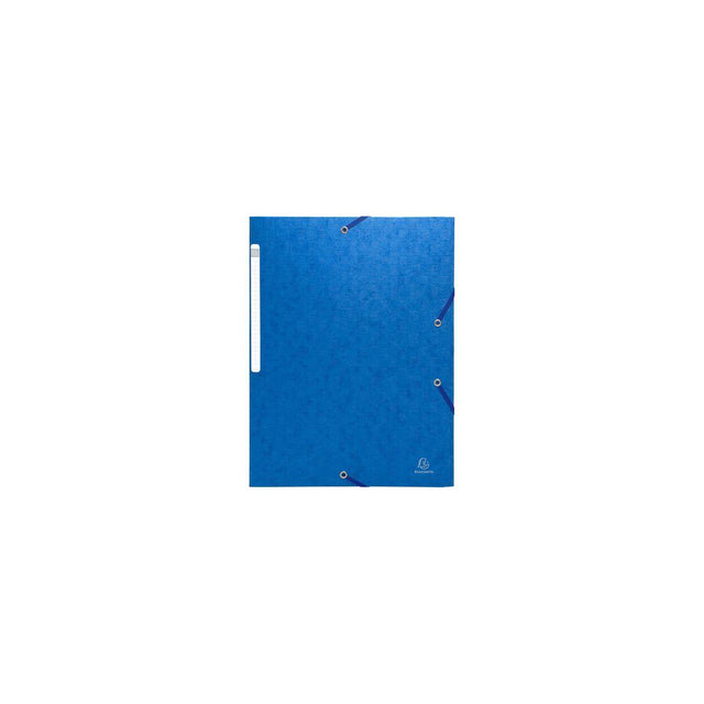 Rubber band folder EXACOMPTA 3cl A4 425g blue