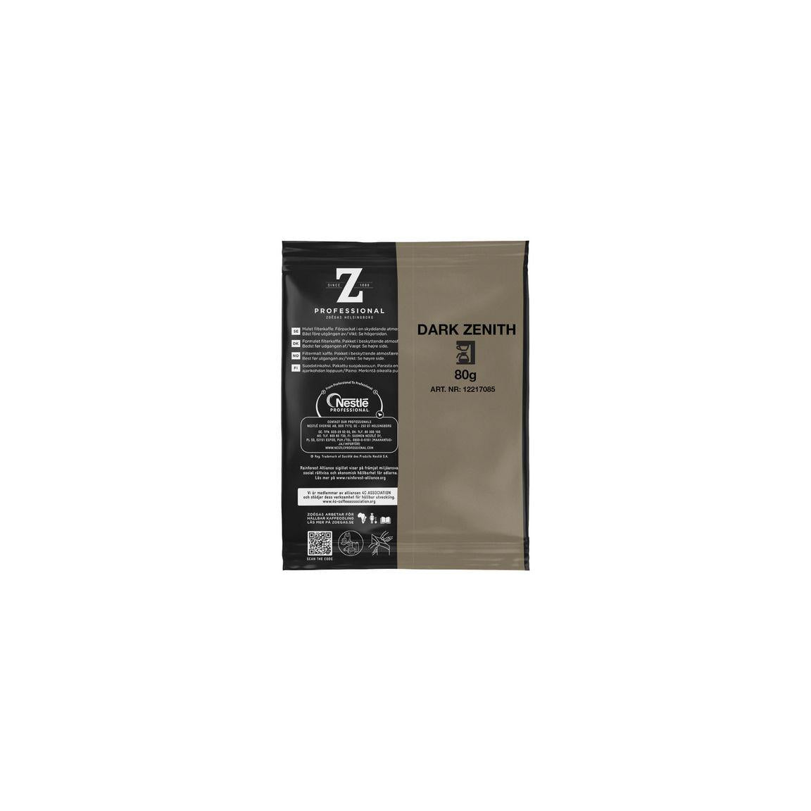 Coffee ZOÉGAS Dark Zenith 60x80g
