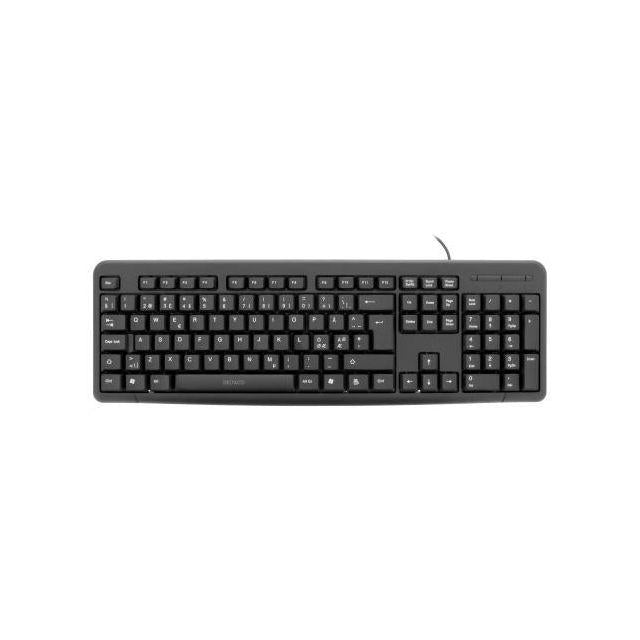 Keyboard DELTACO slim cable black
