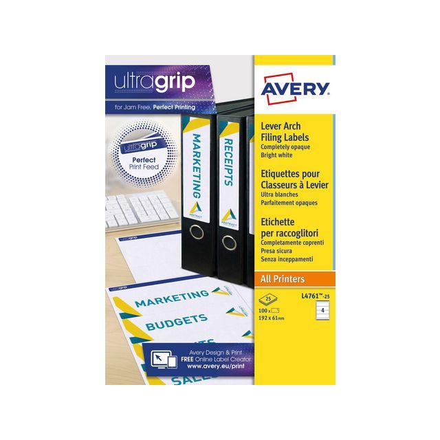 Label AVERY wide binders 192x61 100/pc