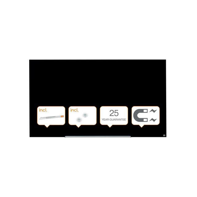 Glass board NOBO 85' Widescreen black