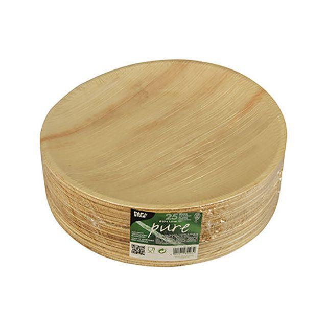Plate PURE Palm leaves 23x2,5cm 25/pack