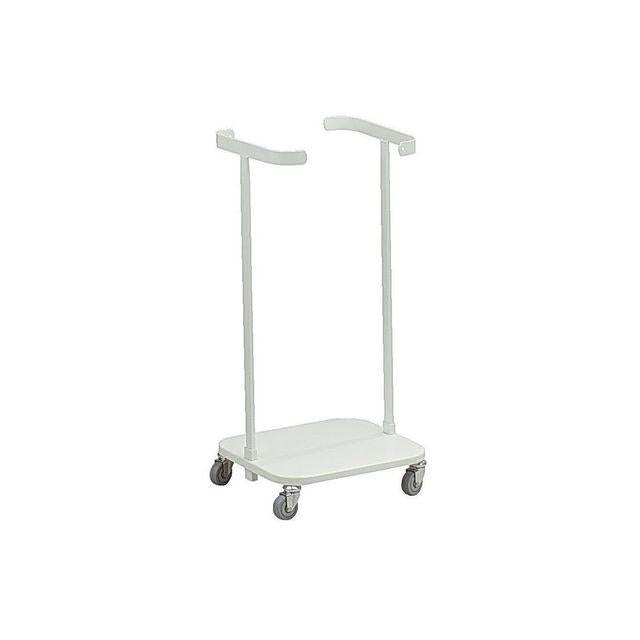 Sack trolley single 4 wheels 60L white