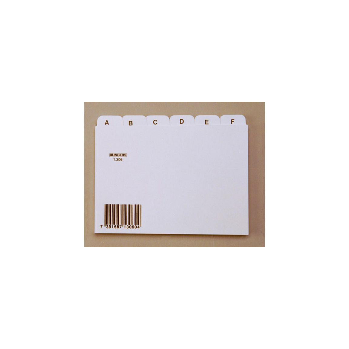 Led card index A6L A-Z white