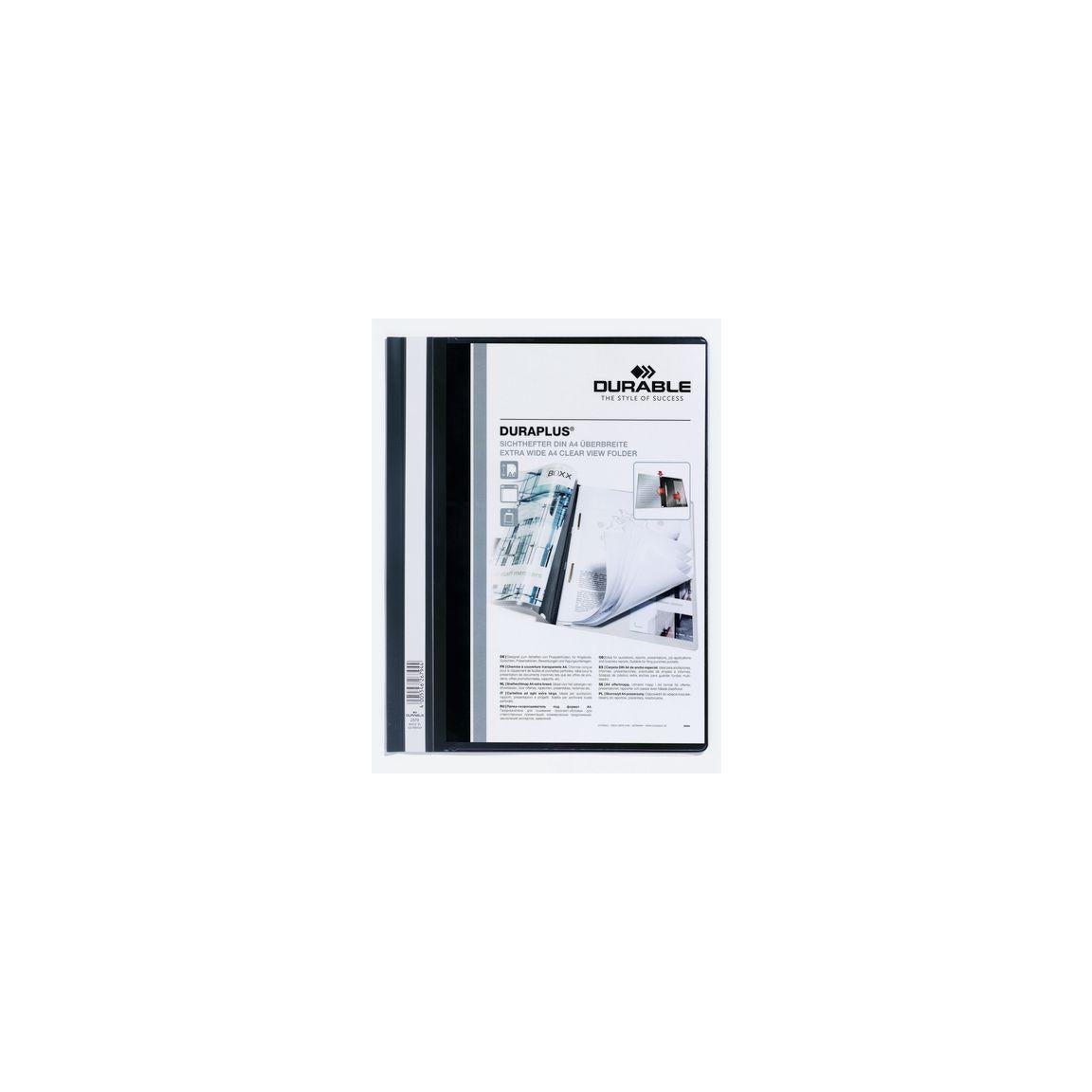 DURAPLUS EU quotation folder with pocket A4 black