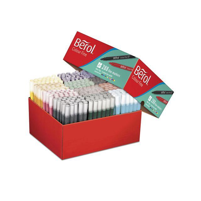 Fibre pen BEROL Colorfine 288/pc