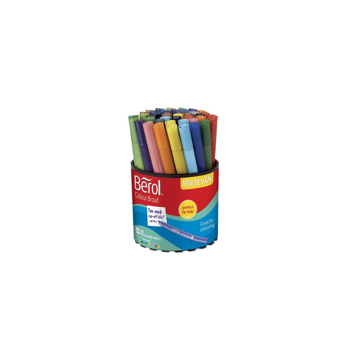 Fibre pen BEROL Colourbroad 42/pc