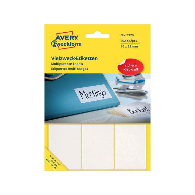 Label AVERY handwritten 76x39mm 192/fp