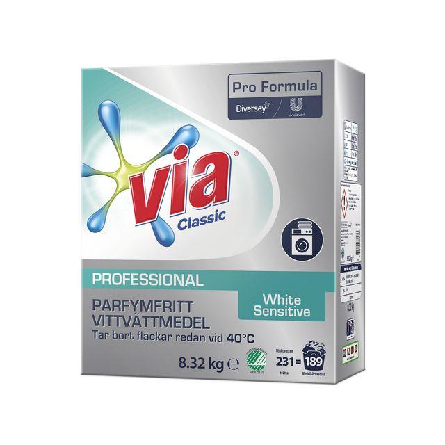 Detergent VIA Pro F. White Sens 8,32kg