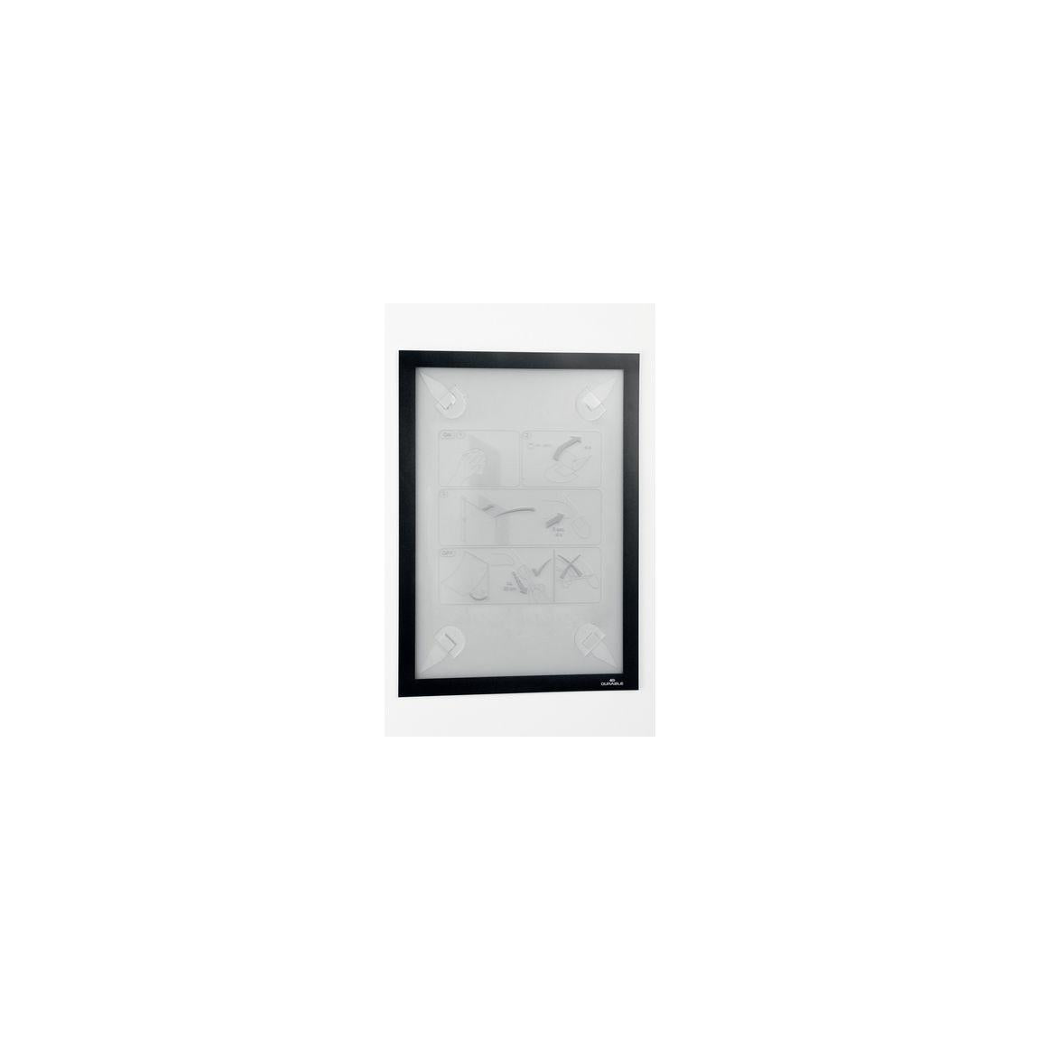 Magnetic frame DURAFRAME wallpaper A4 black