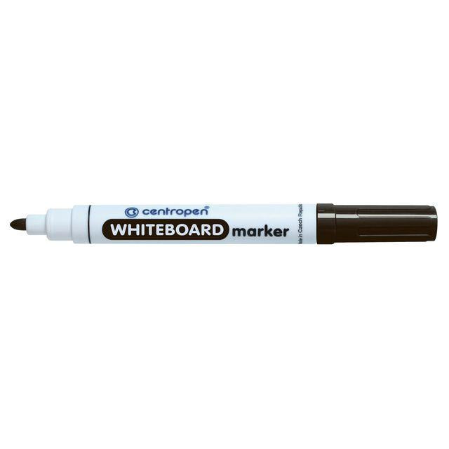 Whiteboard pen CENTROPEN round black
