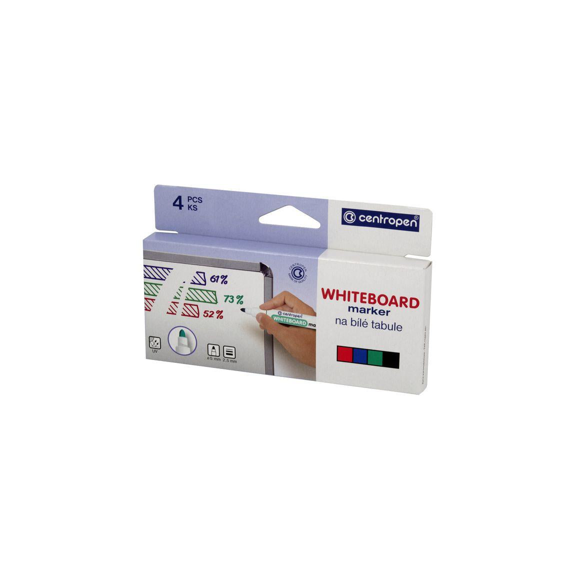 Whiteboard pen CENTROPEN round 4/pc