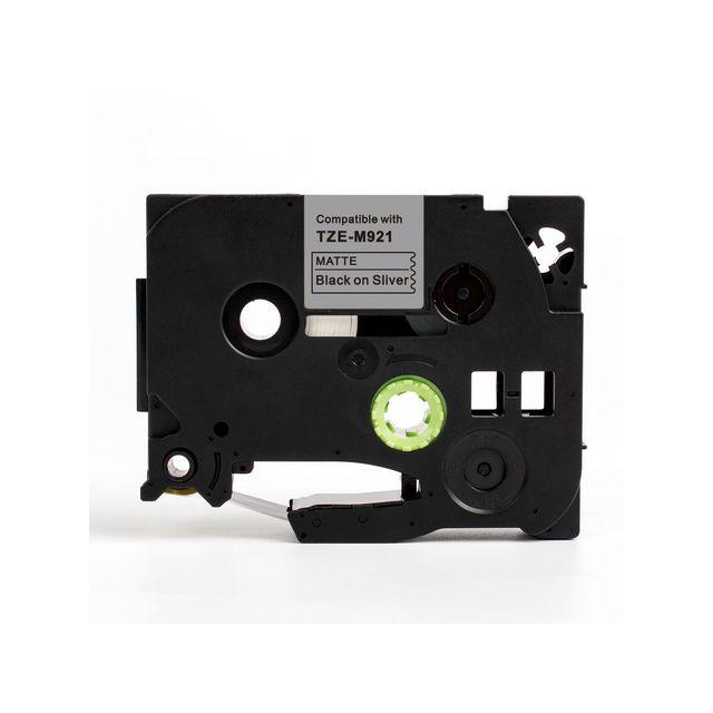 Tape 9mm TZe-M921 M-black on silver