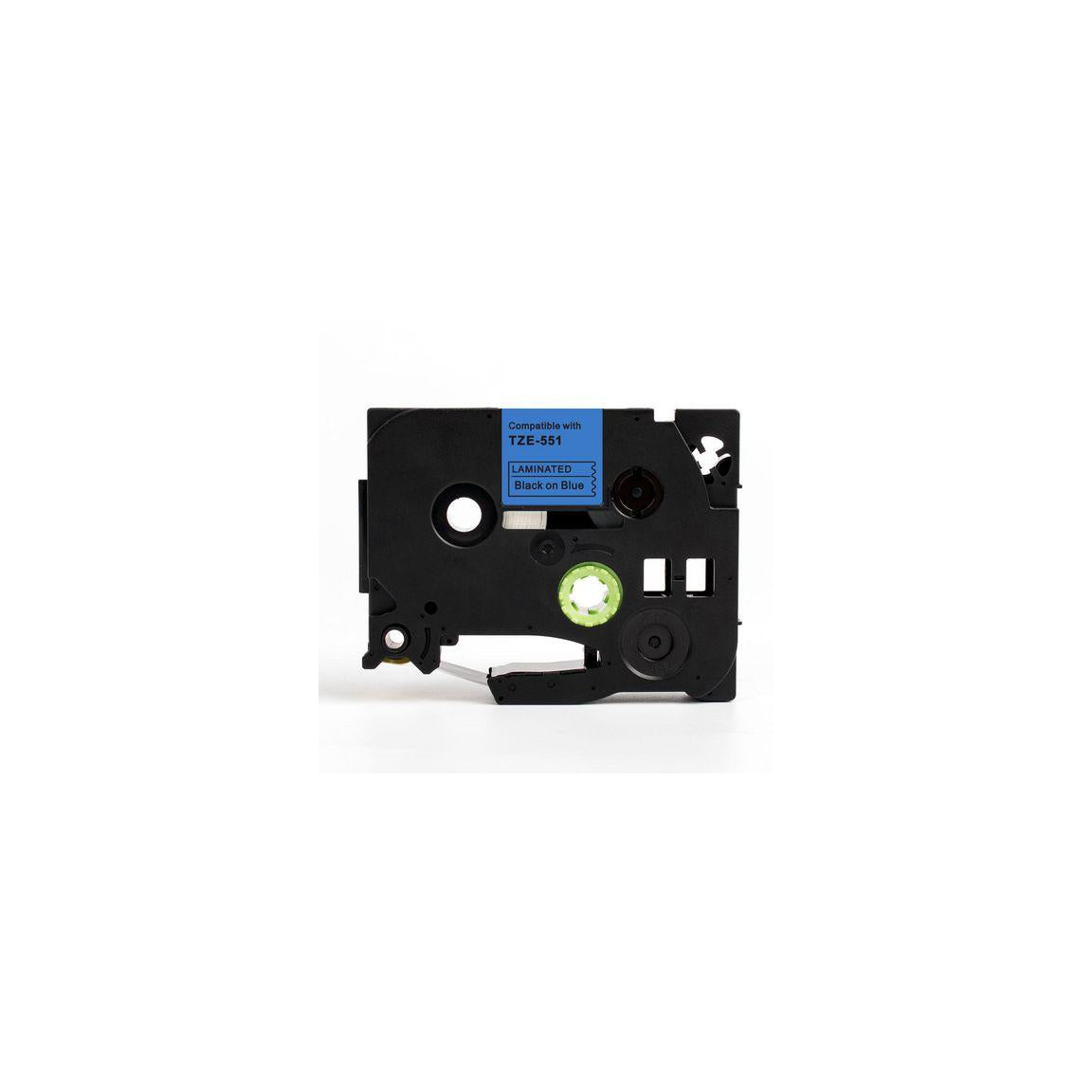 Tape 24mm TZe-551 black on blue