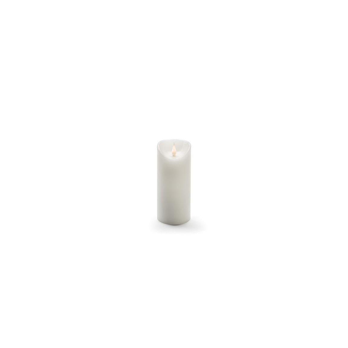 Wax candle warm white LED 7,6x17,8cm