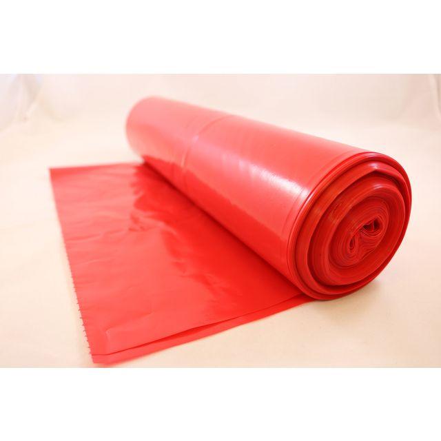 Plastic bag optical 125L 50my red 25/rl