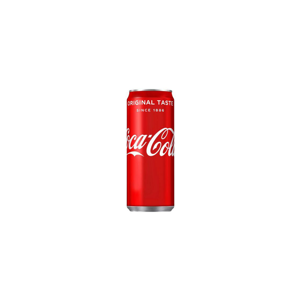Drinking COCA-COLA 33cl can
