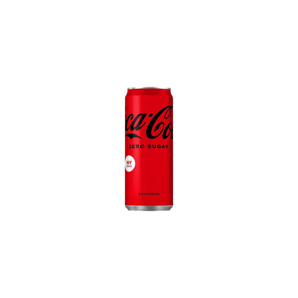 Drinking COCA-COLA zero 33cl can