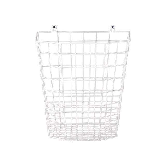 Wastepaper basket plasticised wire 30L white